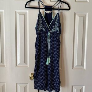 Racerback Blue and Mint Sundress Size Small in Like New Condition